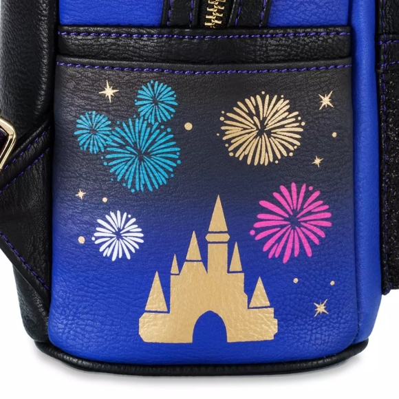 Loungefly Mickey\'s main attraction fireworks mini backpack
